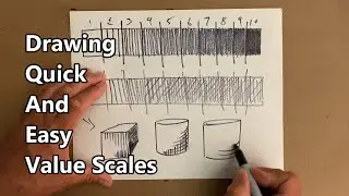 How To Draw A Value Scale, Drawing For Beginners, Drawing Quick And Easy