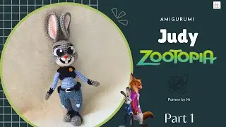 Zootopia Judy crochet tutorial | Part 1 | amigurumi crochet | Ni crochet