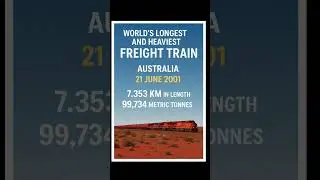 🚂 7.3 km of pure power &ndash; Australia&rsquo;s iron giant that made history! 🇦🇺🔥