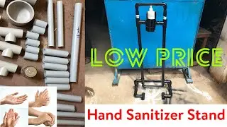 How To Make Low Price Weight Less Hand Sanitizer Dispenser Stand In PVC  Pipe & Fittings