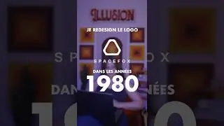 Je design le logo de Spacefox de @Amixem dans les ann&eacute;es 1980 #logo #design
