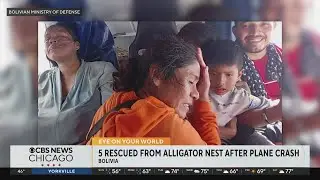 5 rescued after plane crashes into alligator swamp in Bolivia