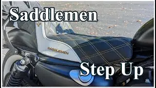 A Saddlemen Step Up Seat Review - (Best Seat for a Harley Sportster Iron 883)