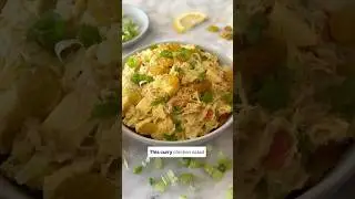 Must Try Curry Chicken Salad In A Creamy Greek Yogurt Curry Sauce.😋
