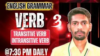 #Verb -3 | Transitive Verb & Intransitive verb | Explain in Hindi By Avinash Sir