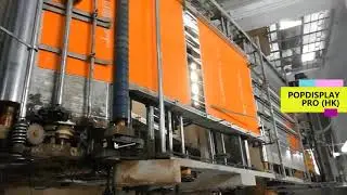 Corrugated Floor Display Stands Recyclable Glossy Laminated