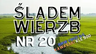 Offroad Śladem Wierzb nr 20 - przejazd przez potok / strumyk - BMW F800GS / KAWASAKI KLE 500 | 4K