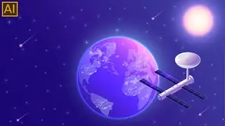 how to create isometric space technology illustrations in adobe illustrator.