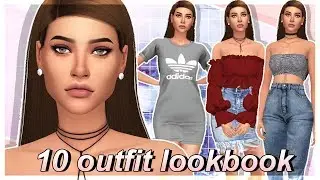 The Sims 4 CAS: 10 нарядов (коллективная работа) | ПОЛНЫЙ СПИСОК CC