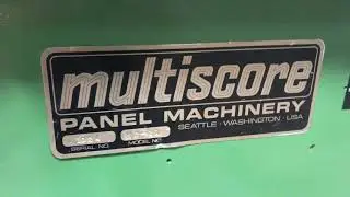 Multiscore Roll-Feed Gang Rip Saw, Used - RT Machine Company 86144