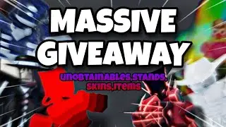 Hosting a MASSIVE Roblox Jojo Giveaway (Unobtainables,Stands,Skins,Items)