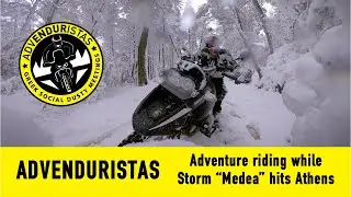 Advenduristas  -  Riding in the snow while the storm 
