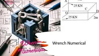 Wrench Numerical|Statics #Equivalent force Couple system