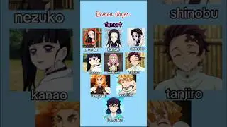 demon slayer characters fanart #shorts #comparison #viralshorts #demonslayer