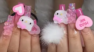 Pink Kawaii Set ✨🦄💕 | EXTRAA AF ! | Kawaii Nails |