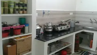 Open kitchen organisation/Non modular kitchen tour/Small kitchen tour