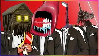 HOUSE HEAD & RAINBOW EXTRA SLIDE & LIGHT HEAD & DESTROYAH (MONSTER COVER) Coffin Dance X Baby Shark