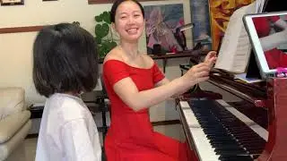 What a 9yo grade 7 lesson looks like at 9am ft. Isabelle Ng (beginning prep for AMEB piano exam)