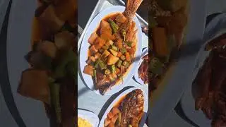 greatest Jamaican seafood chef 🐟🐬🔥#fish #food #shorts #outdoorcooking #natural