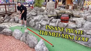 Barry Island's Smugglers Cove Mini Golf ⛳️ is EPIC! Pirate Themed 🏴&zwj;☠️