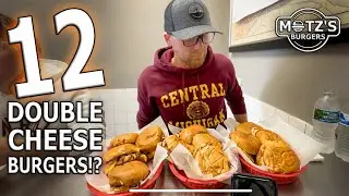GOING FOR A NEW BURGER RECORD!! | FAMOUS MOTZ'S BURGERS CHALLENGE!!