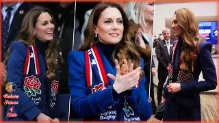 Royal Fever! Catherine Steals the Spotlight Cheering England at Allianz Stadium Twickenham
