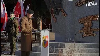 Odsłonięcie pomnika 55. Poznańskiego Pułku Piechoty w Lesznie