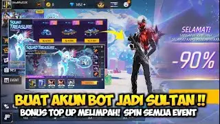 SAYA BUAT AKUN FF BARU JADI SULTAN! SPIN SEMUA EVENT FF WINTERLAND TERBARU 2025