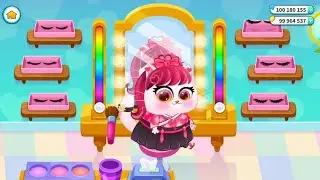 BUBBU MY VIRTUAL PET |HAIR SALON PINK THEME| @aytplay9727