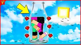 A EMILLY VICK FICOU PRESA COM o VOID em UMA GARRAFA e ISSO ACONTECEU... no Minecraft *ROLOU BEIJOS?