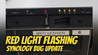 Synology RS815+ RED LIGHT ALERT Flashing FIXED | Synology Bug Update For Intel Atom Processors
