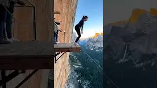 Insane Cliff JUMP (No Rope!)! 😱 #shorts #trend