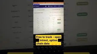 Free Stock market data analysis||💫💫💫#stockmarket  #tradingview  #openintrest#optionchainanalysis