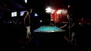 Pool Game at Ted's Hideaway