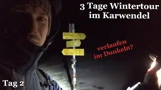 Schneeschuh-Wintertour Tag 2: Karwendelhaus über Falkenhütte zur Lamsenjochhütte