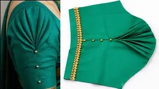 Simple Aur Stylish Pleated Sleeve Design | Blouse Sleeve Cutting & Stitching Tutorial ✂️
