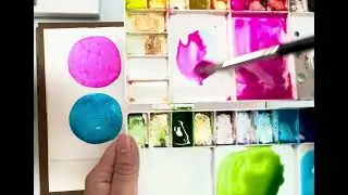 เริ่มต้นระบายสีน้ำครั้งแรก&ฝึกผสมสี  คอร์สสีน้ำครูตำรา ครั้งที่1(บันทึกระหว่างสอน)