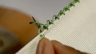 Quick & Stunning: Easy Embroidery Edge Tutorial for Beginners in Under 2 Minutes!
