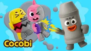 Gray Crayon Colored Me Gray!😱 + More Fun Songs for Kids | Cocobi
