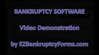 BANKRUPTCY SOFTWARE VIDEO DEMO
