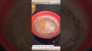 Boiling strings is NOT PRO!! #boilingstrings #strings #bassstrings #truth #cooking