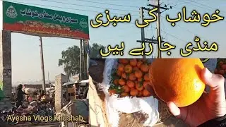 Visit at Sabzi Mandi Khushab/Ayesha Vlogs Khushab