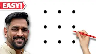 How to draw MS Dhoni step by step | MS Dhoni drawing