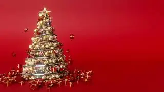 Christmas Tree animation motion background Free No Copyright🎄 🎞️ 🎄