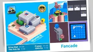 FANCADE | World 8 (Drive Mad, Frames, This Side Up, GRAvity) | WalkThrough
