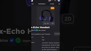( New Free Item ) How to get Hex-Echo Headset ROBLOX ( 2023 ) DeanOfficial YT