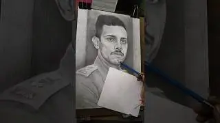 IPS officer portrait sketch ❤️🙏#short #shortvideo #art #drawing #artist #artwork