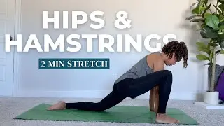 Morning Yoga Stretch | Hip & Hamstrings (2 minutes)