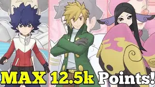 MAX 12.5k Points! Kalos Champion Stadium Master Mode | Pok&eacute;mon Masters EX