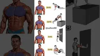 CHEST And# TRICEPS# exercise #3x15 7day# hard challenge 🥵🥵